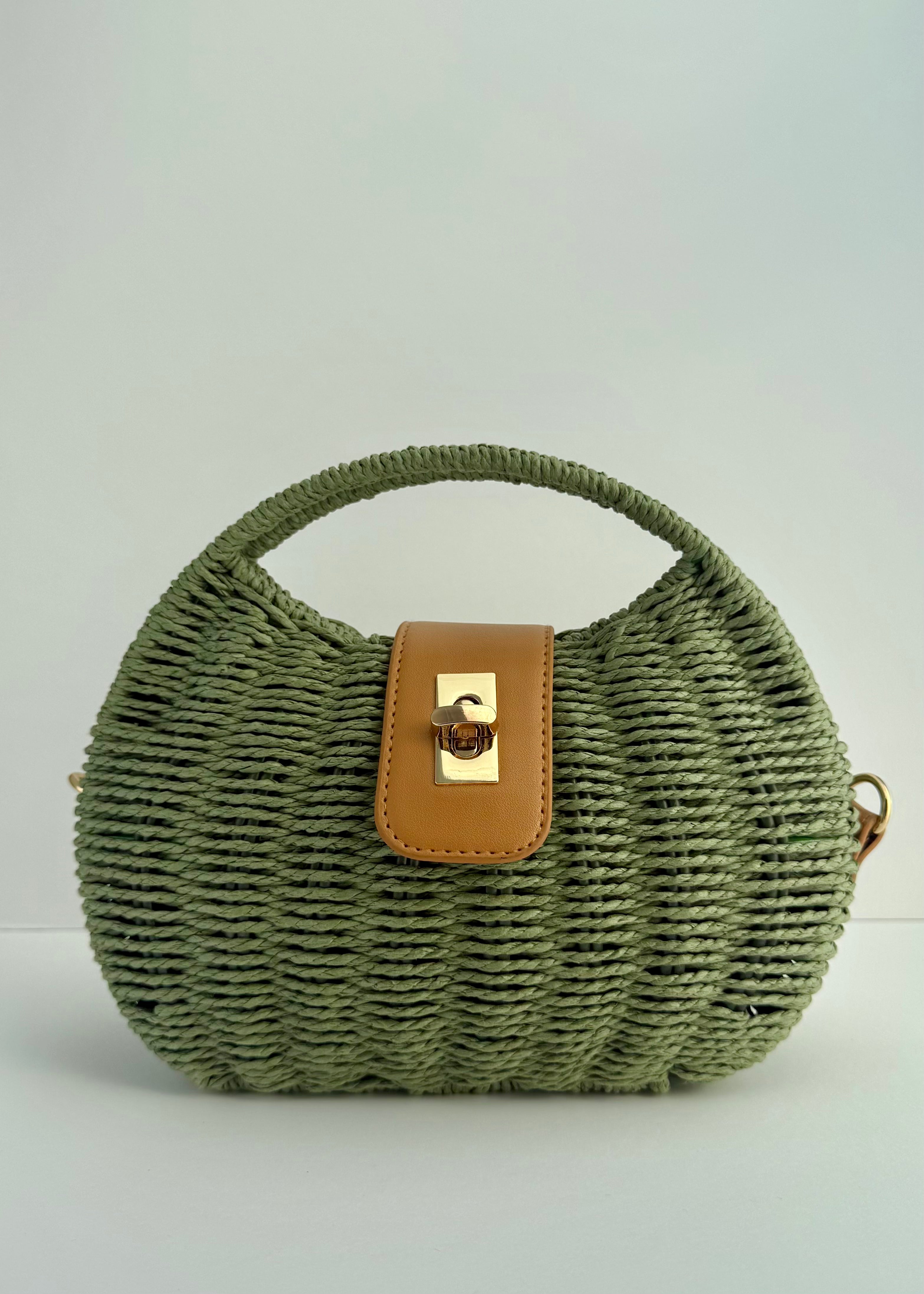 Lisa Straw Dumpling Bag