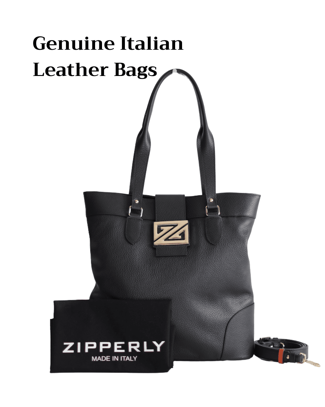 Italian leather handbags by ZIPPERLY