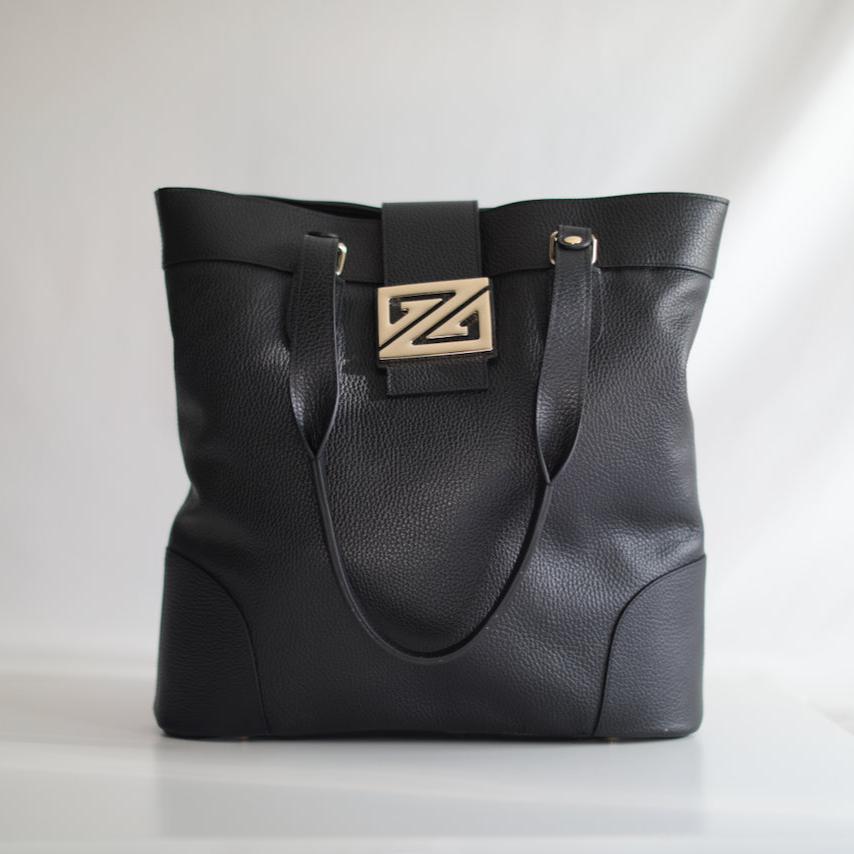 Zoey Tote Bag - Italian Genuine Leather - Tote Bag / Crossbody Bag - Made in Italy