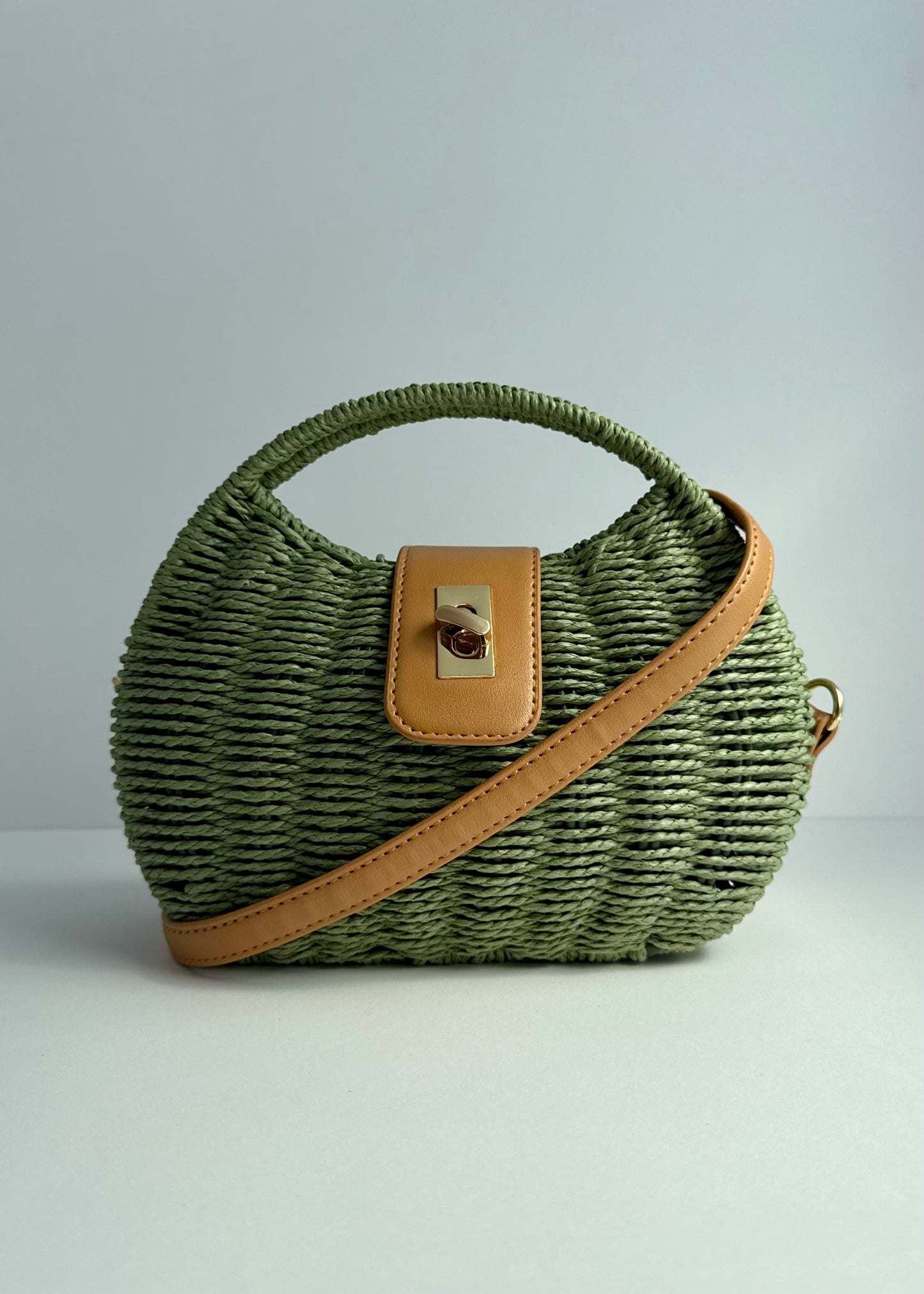 Lisa Straw Dumpling Bag