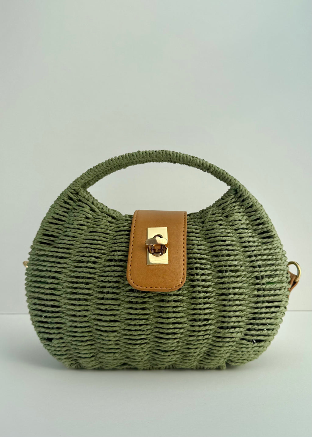 Lisa Straw Dumpling Bag