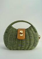 Lisa Straw Dumpling Bag