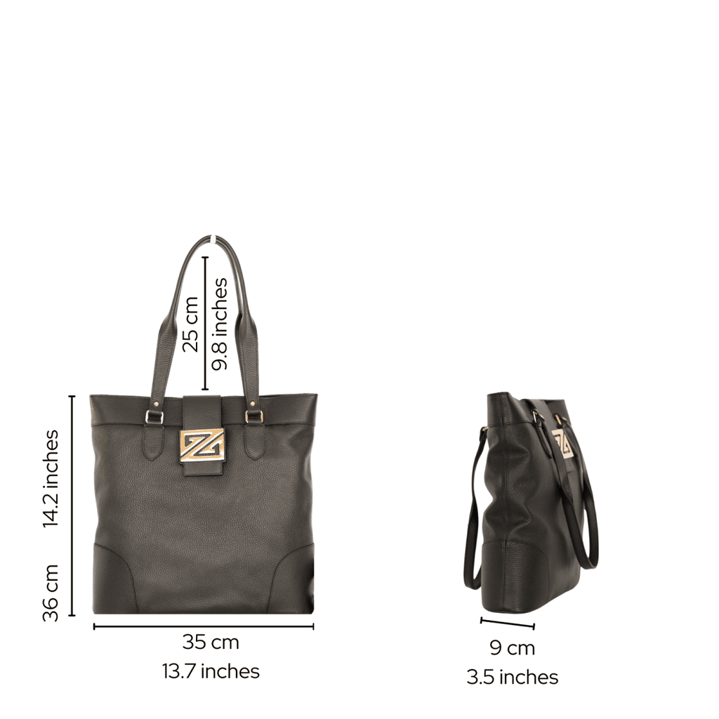 Leather Tote Bag for Work & Travel – Zoey Tote by ZIPPERLY - ZIPPERLY