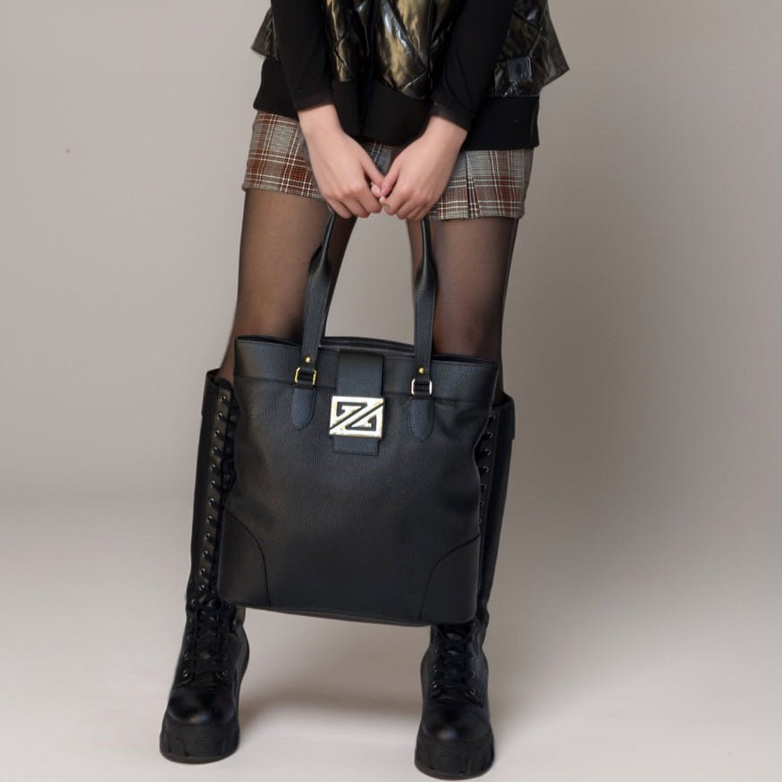 Leather Tote Bag for Work & Travel – Zoey Tote by ZIPPERLY - ZIPPERLY