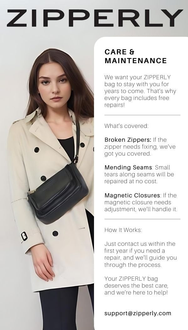 Leather Tote Bag for Work & Travel – Zoey Tote by ZIPPERLY - ZIPPERLY