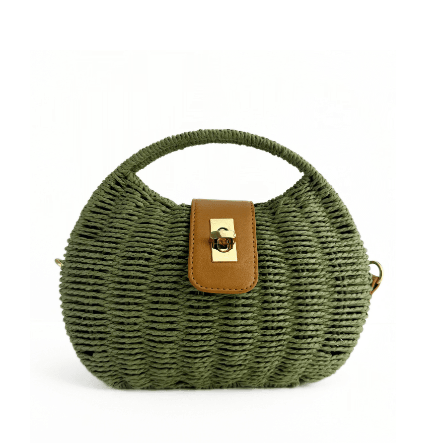 Lisa Straw Dumpling Bag - ZIPPERLY