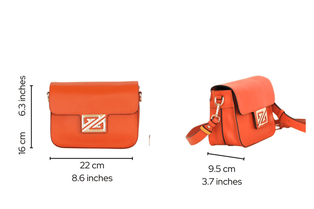 Mimi Bag - Italian Genuine Leather - Crossbody / Shoulder Bag - Made in Italy - ZIPPERLY