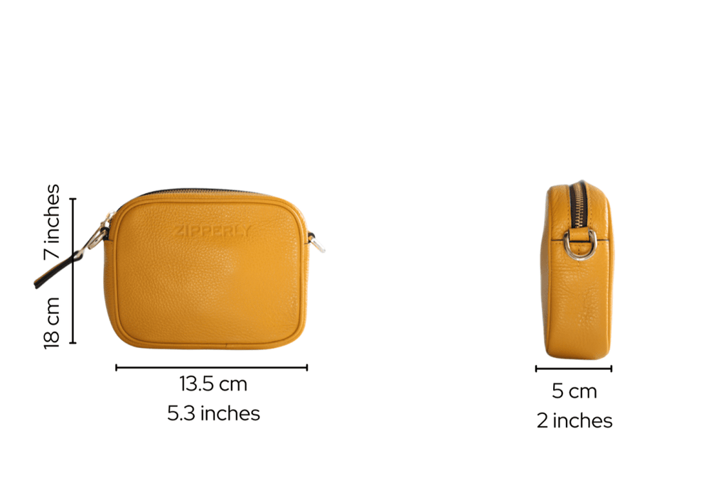 Mini Samy Bag - Italian Genuine Leather - Crossbody Bag - Made in Italy - ZIPPERLY