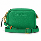 Mini Samy Small Italian Leather Crossbody Bag - ZIPPERLY - green