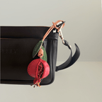 Pomegranate Genuine Leather Bag Charm, Keychain And Car Decor - ZIPPERLY