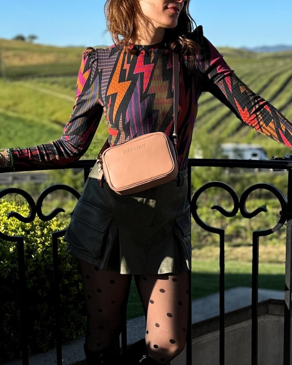 Samy Bag - Italian Genuine Leather - Crossbody / Shoulder Bag - Made in Italy - ZIPPERLY