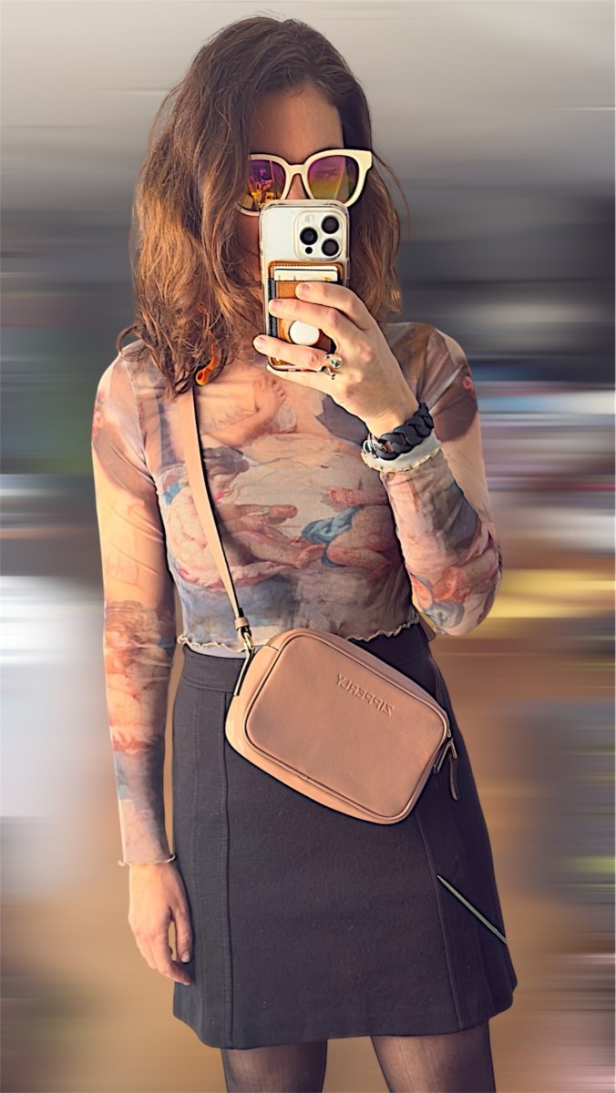 Samy Bag - Italian Genuine Leather - Crossbody / Shoulder Bag - Made in Italy - ZIPPERLY