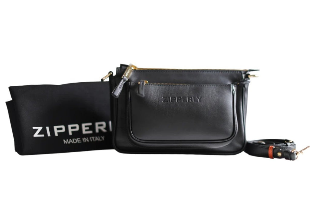 Sofy Bag - Italian Genuine Leather - Crossbody / Shoulder Bag - Made in Italy - ZIPPERLY