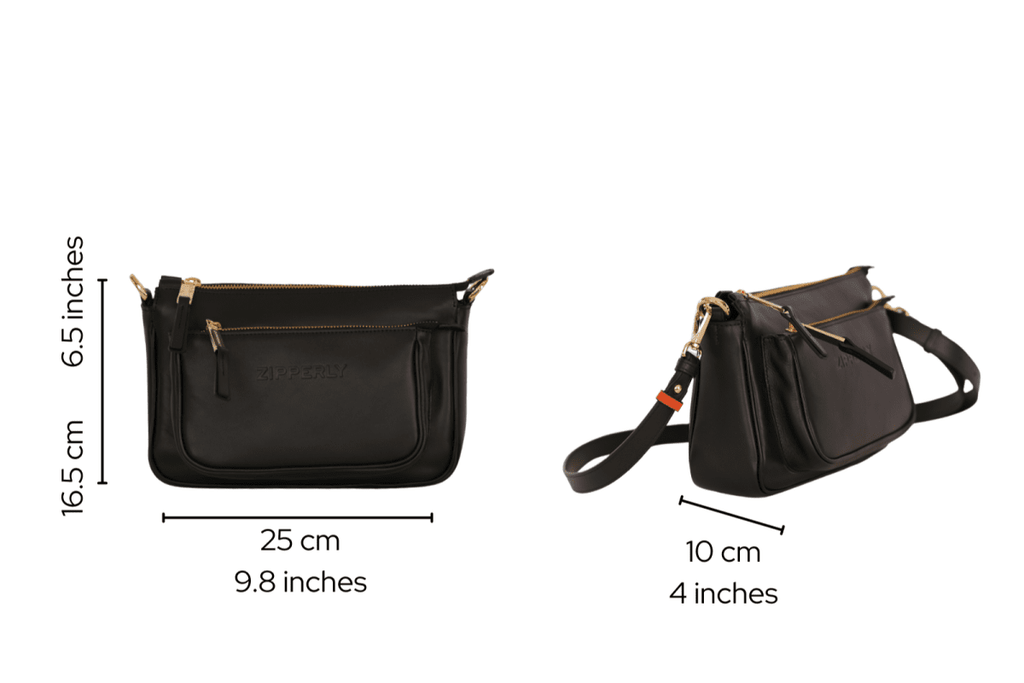 Sofy Bag - Italian Genuine Leather - Crossbody / Shoulder Bag - Made in Italy - ZIPPERLY