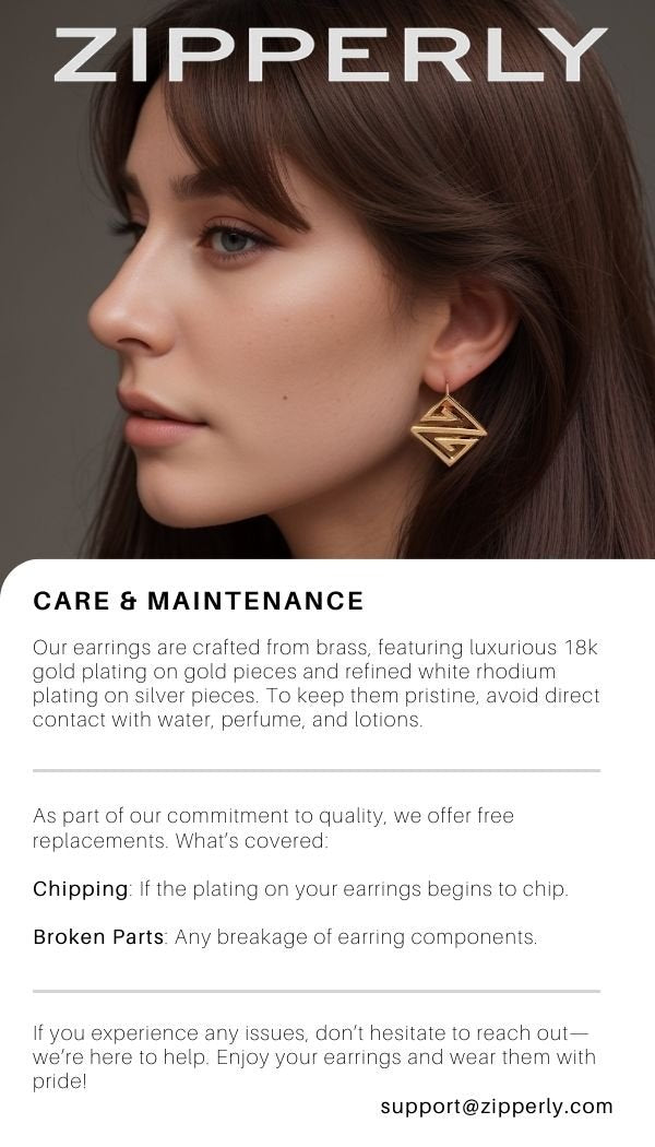 Z Earrings - ZIPPERLY